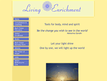 Tablet Screenshot of livingenrichment.com